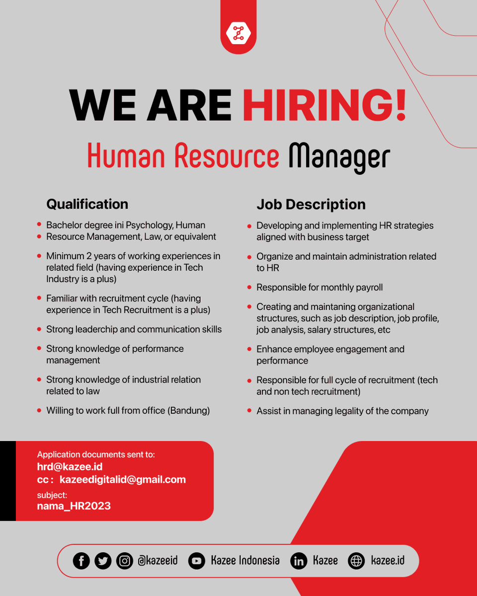 izky_fajar's tweet photo. Mincot @hrdbacot ada #lokerseram nih #lokercot #hrd #humanresourcemanager #loker #loker2023 https://t.co/9VMaqeXGWE