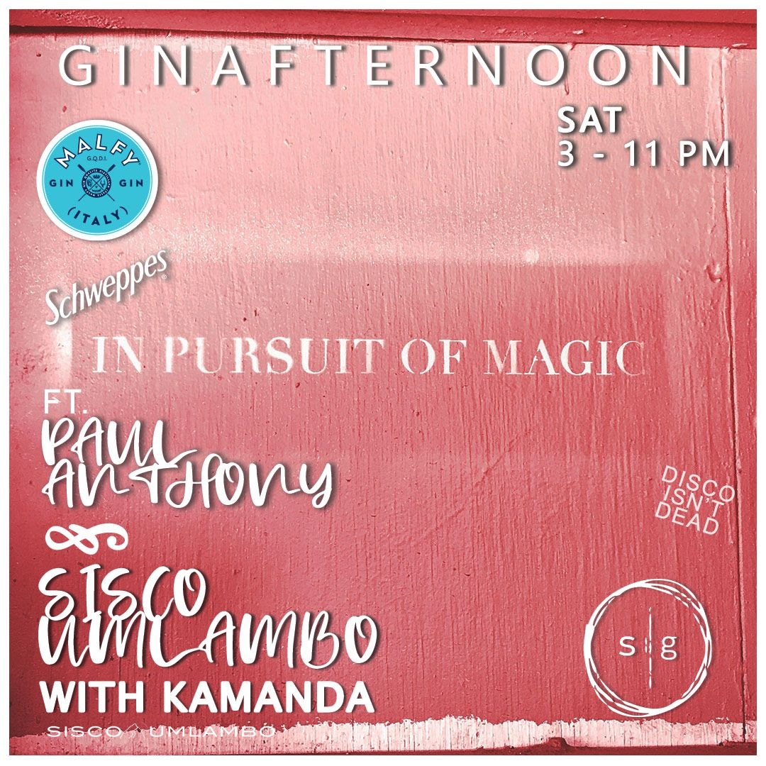 Tomorrow you get to Sip on gin and chill #Ginafternoon 
Ft <a href="/siscoumlambo/">Sisco Umlambo</a>