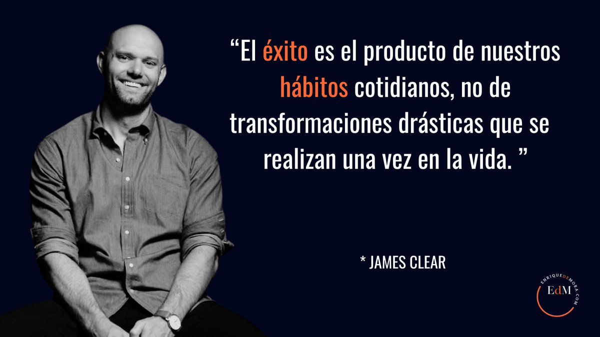 RT @enriquedemora: El hábito hace al monje... Y el hábito hace al éxito... 😉. Si quieres leer mi reflexión sobre hábitos y éxito, la tienes en #LinkedIn 👉linkedin.com/posts/enrique-… #TalentoInspirador #JamesClear #HábitosAtómicos #éxito