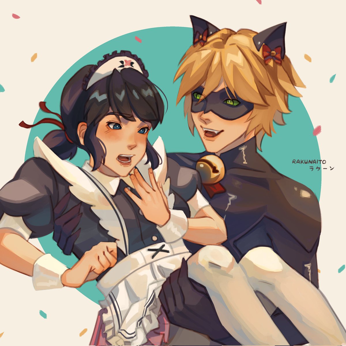 rakunaito's tweet photo. #marichat ! 💙 https://t.co/tcEydZbNit