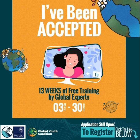 marytavoe's tweet photo. I am extremely grateful to have been chosen to participate in the 13-week Global Youth Climate Programme coordinated by @OxfordNetZero and the @TheGlobalYouthC. I'm excited to learn how to use the @UNFCCC system alongside my fellow worldwide climate activists. https://t.co/j2qz2OC1EG