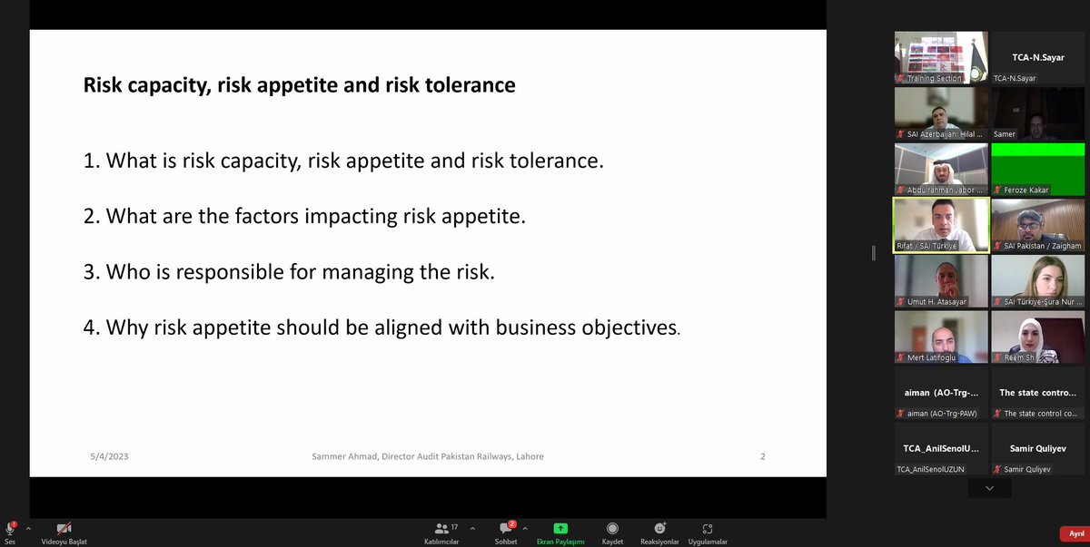 Turkish Court of Accounts - TCA (@turkishsai) on Twitter photo ECOSAI Online Training on Financial Audit/ Risk Based Audit was held on 3-4 May 2023 with the host of <a href="/SAI_Pakistan/">Auditor-General of Pakistan</a>.
<a href="/Sai_Azerbaijan/">Azərbaycan Respublikası Hesablama Palatası</a> <a href="/ECOSAI_1994/">ECOSAI</a> #ECOSAI ECOSAI Online Training on Financial Audit/ Risk Based Audit was held on 3-4 May 2023 with the host of <a href="/SAI_Pakistan/">Auditor-General of Pakistan</a>.
<a href="/Sai_Azerbaijan/">Azərbaycan Respublikası Hesablama Palatası</a> <a href="/ECOSAI_1994/">ECOSAI</a> #ECOSAI