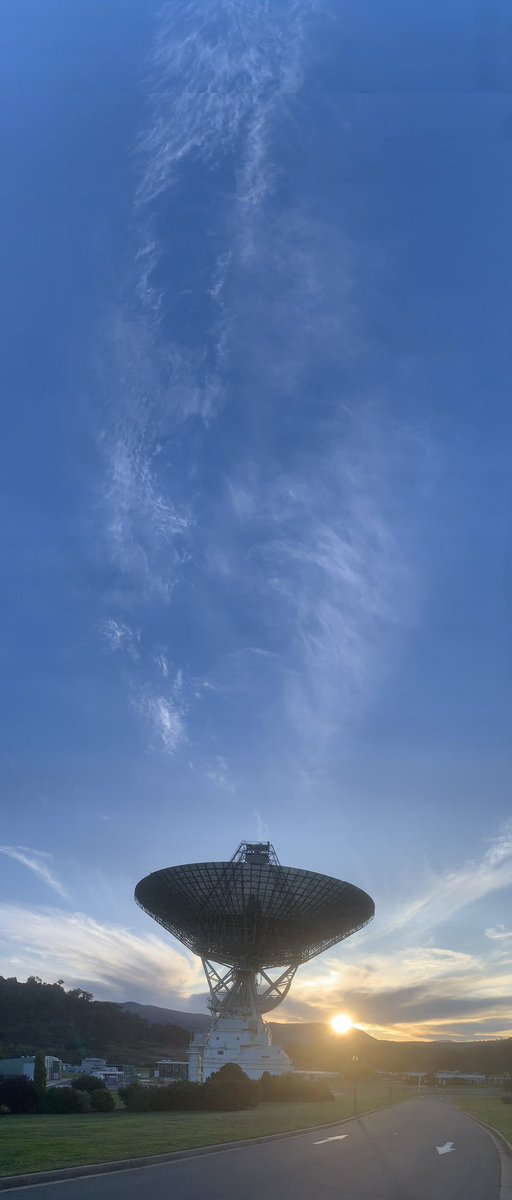 Bonus image of the sky above Deep Space Station 43 📡⛅️ #DSS43