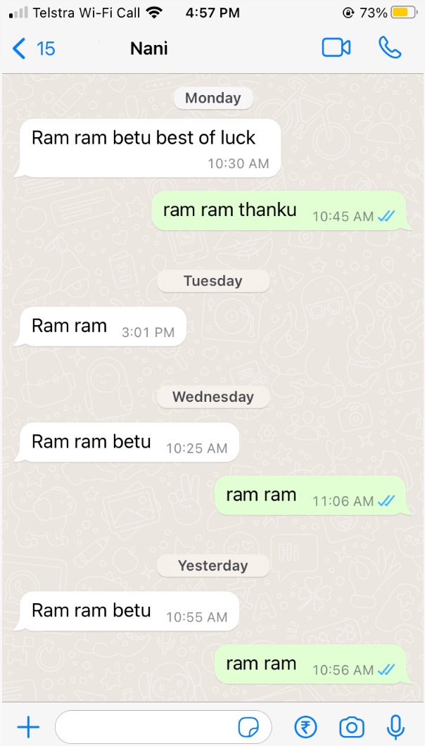 he4venscent's tweet photo. avg daily conv bw me and nani https://t.co/CM6CQOoITy