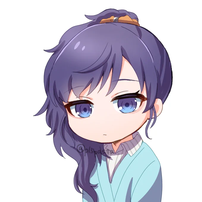 外出中に家族からのリクエストで描いたちびまふゆ
