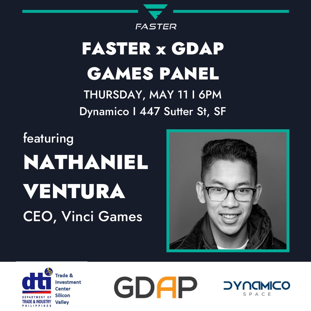 fastersteam's tweet image. Excited for @fastersteam's joint event w/ GDAP (Game Developers Association of the Philippines) games panel to celebrate Asian American Native Hawaiian Pacific Islander #AANHPI Heritage Month! bit.ly/FASTERGDAP23 #FilipinxAmericansinSTEAM #FilipinxinGames