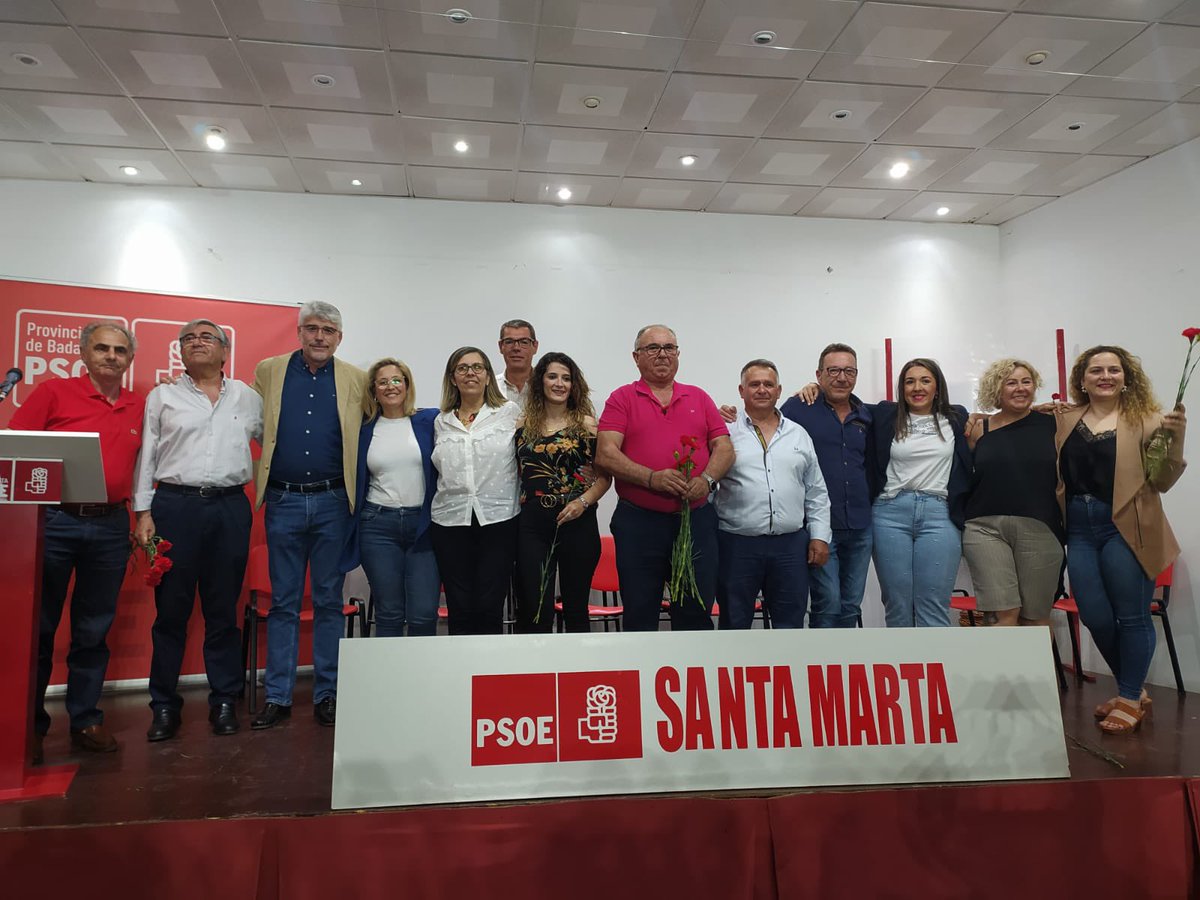 PsoeBadajozCEP's tweet photo. ❗️Gracias a la #reformalaboral y a las políticas sociales del PSOE, hay más jóvenes y mujeres trabajando que nunca.

📸Actos de presentación de candidaturas en Monesterio, Barcarrota, Santa Marta de los Barros, Campanario y Torre de Miguel Sesmero. 

#Extremadura🌹 https://t.co/CMh2XcJscy