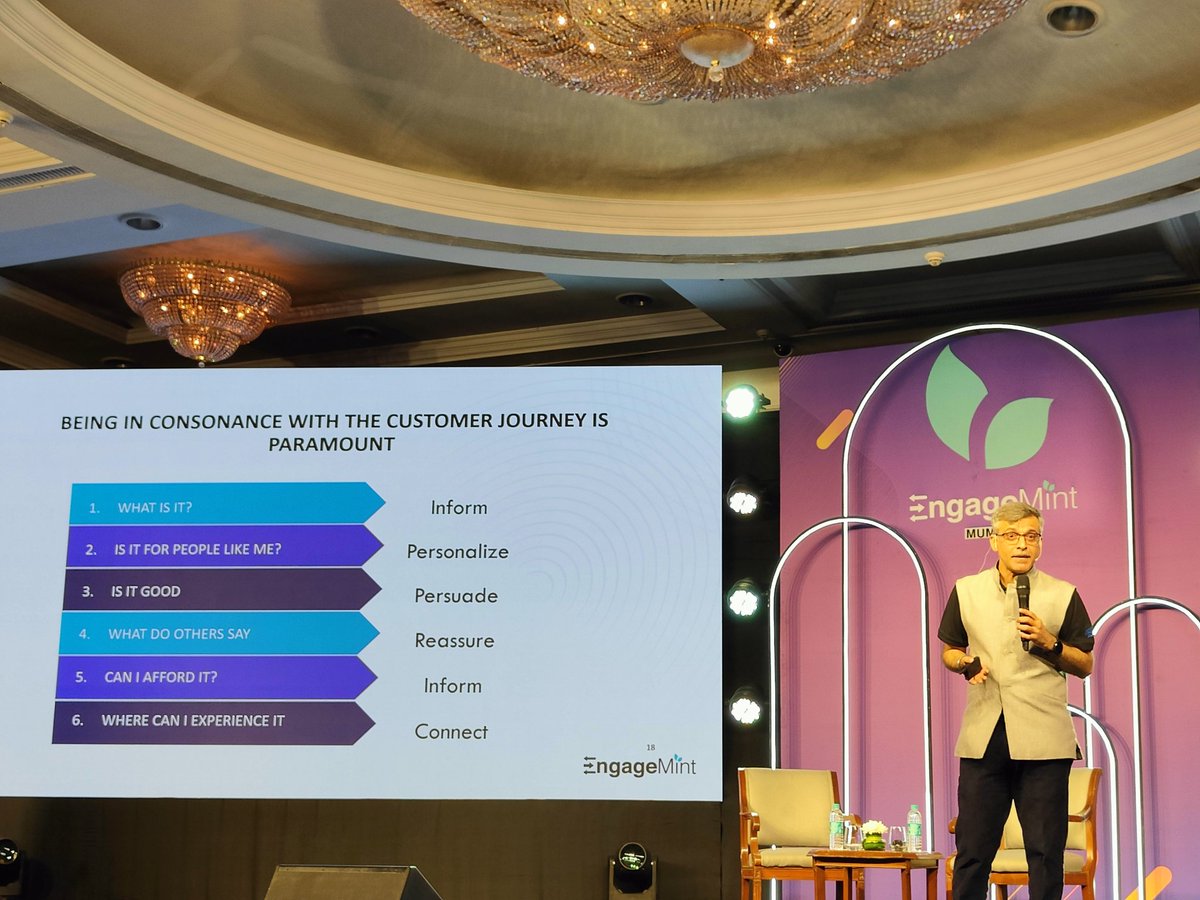 augvcor's tweet image. @manik_nangia remarked that a clear proposition communicated with a human story is what marketing is all about . @WebEngage #EngageMint2023