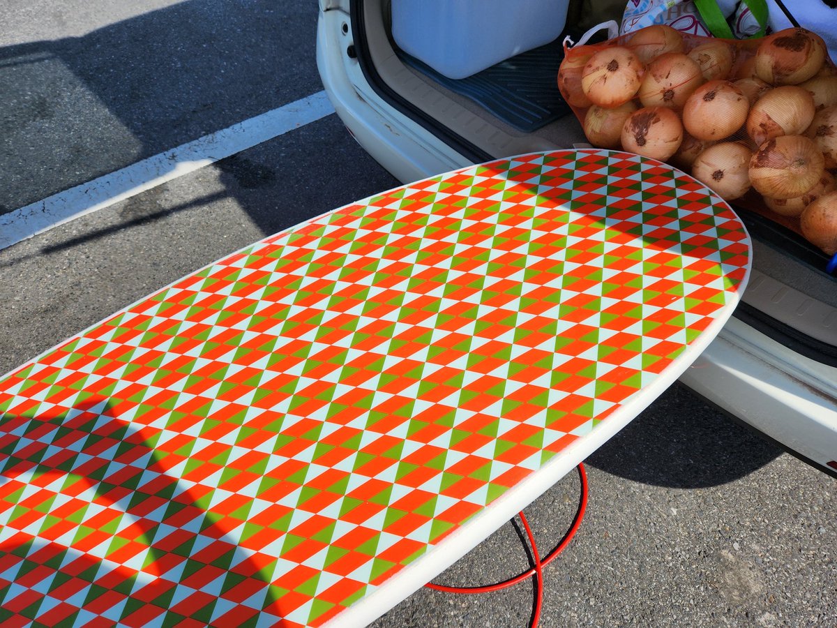 SHUN76381213's tweet image. ケガして4ヶ月ぶりサーフだし波もショボいので、Catch surf のスポンジでゆるっと、、、
 #catchsurf
 #新たまねぎ 
 #一宮