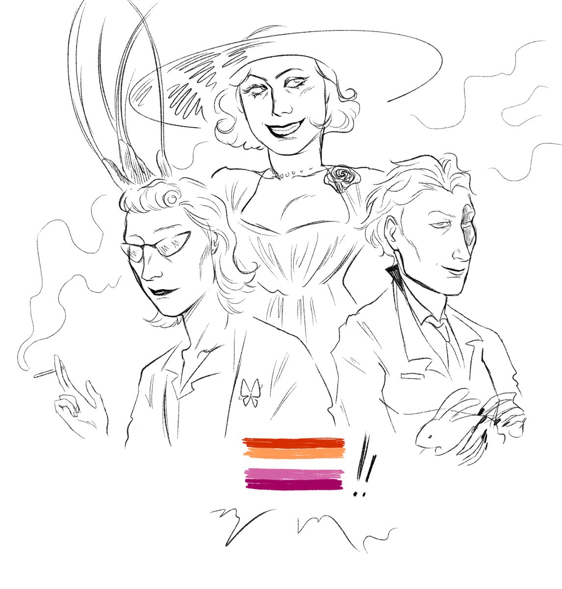 Cneve6's tweet photo. only one is confirmed but they’re all canon in my heart!! #ladydimitrescu #moira #sofialamb https://t.co/G4cozRWfsO