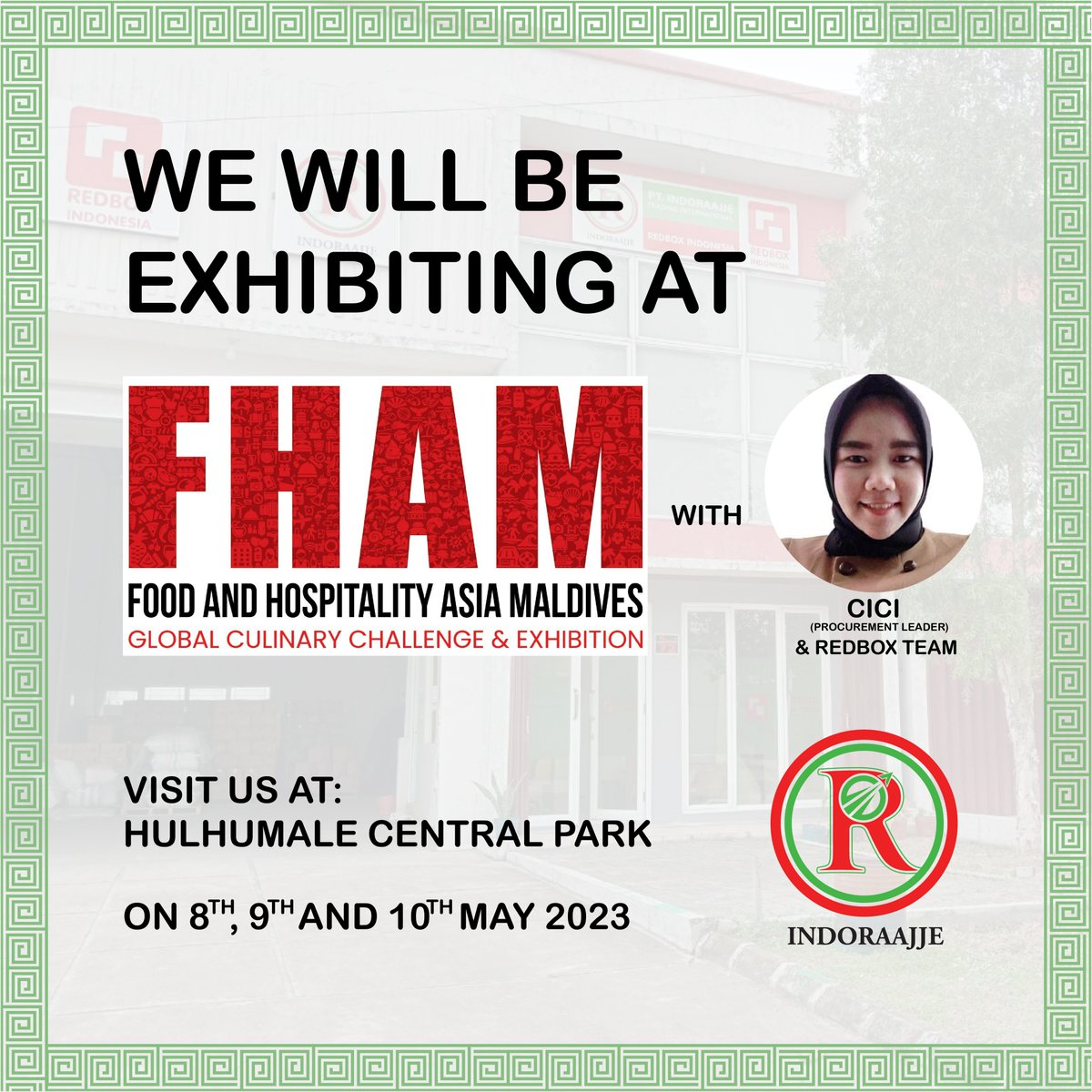 indoraajje's tweet image. 🔸Please come visit us at the #FHAM2023  held by FHAM - Food and Hospitality Asia Maldives. At Hulhumale&apos; Central Park from 8th -10th May 2023.

#fham #maldives #culinary #hospitality #expo #cdcevents #food