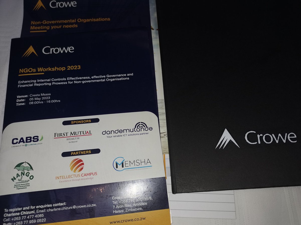 AquaZim's tweet photo. Today we're actively learning on Enhancing Internal Controls Effectiveness, Effective Governance and Financial Reporting Prowess for NGOs in Harare, courtesy of @CabsZimbabwe @CroweDigitalZim @DandemutandeZW and partners https://t.co/gWxF1xY9GW