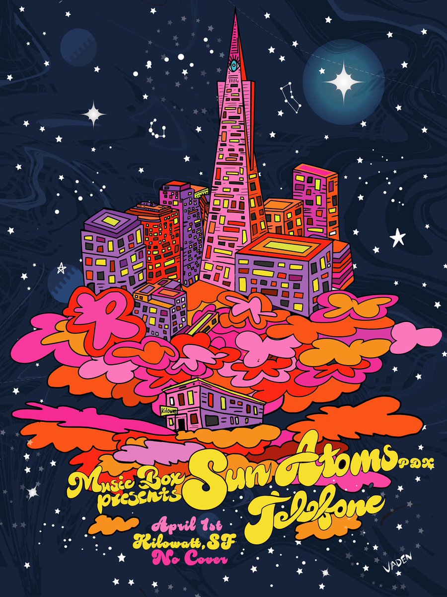 Music Box Presents – Kilowatt Bar 4.1.23 -
<a href="/sun_atoms/">Sun Atoms</a>
"Music Box Presents hosted an amazing night of psychedelic and new wave rock music at the Kilowatt Bar on this past April 1st , 2023."  

To read about the Kilowatt Bar music event, visit: powmagazine.org/powmagazine/mu…