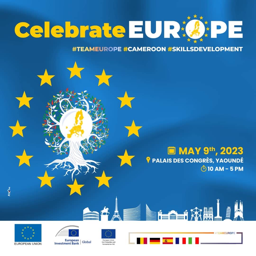 May 9th is #EuropeDay. 
Come join us, together with <a href="/UEauCameroun/">L'UE au Cameroun et pour la Guinée équatoriale</a> at the Yaoundé Conference Center to commemorate this special day by promoting their actions in favor of #biodiversity #conservation in 🇨🇲<a href="/AWF_Official/">AWF</a> will dedicate a stand to its EU-supported <a href="/ecofac6/">ECOFAC6</a> past project
