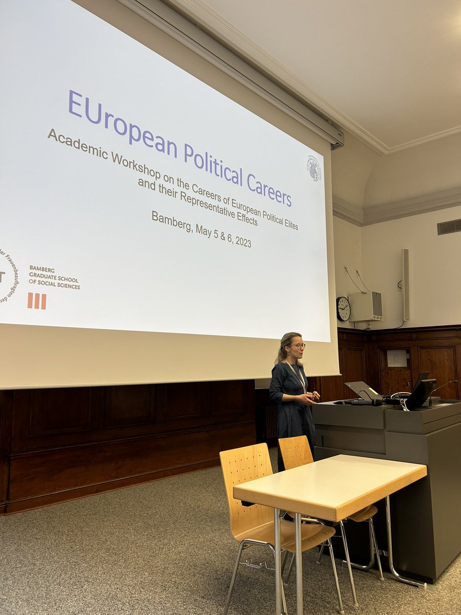 JessFortinRitt's tweet photo. Excited to hear @Frech_Elena open her workshop on political careers in Bamberg with a great set of scholars. #politicsandgender https://t.co/hkp7CRvJDR