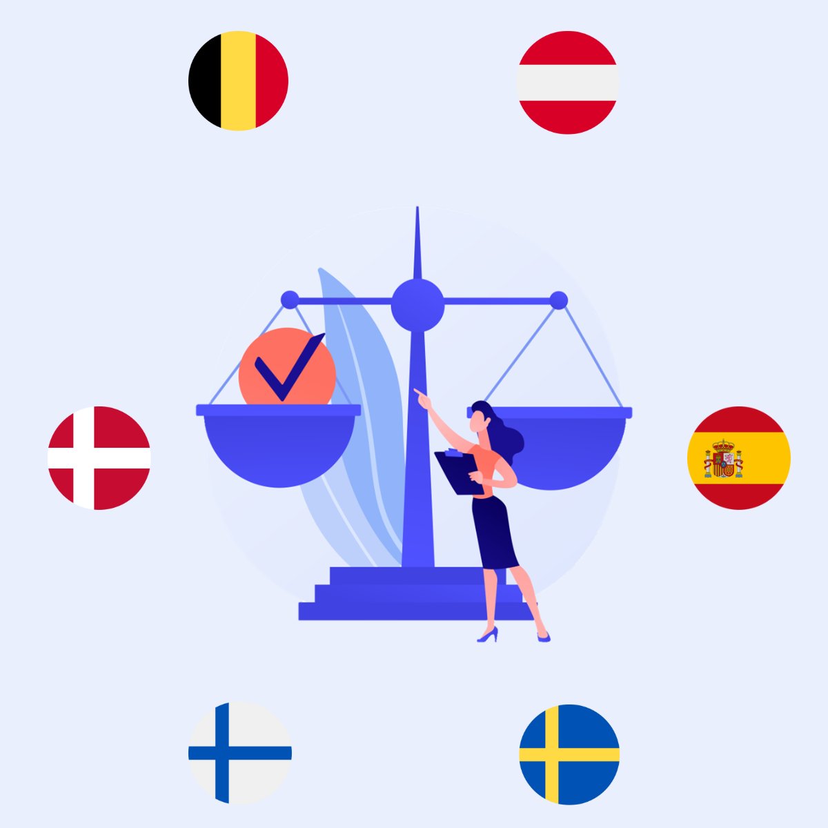 eige_eu's tweet photo. Friday Fact!

These Member States have at least 40% of each gender in their parliaments.

This is an encouraging example showing progress towards gender balanced politics👏(1/2) https://t.co/gmEH2KlGE9