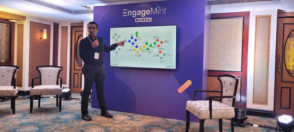 WebEngage's tweet image. 🔴 LIVE from the D2C &amp;amp; Startups track at #EngageMint2023

&quot;You don&apos;t just have to think of loyalty as a separate element, your retention tool can help build loyalty for your brand&quot;- Advit Sahdev, Head of Revenue &amp;amp; Growth, Netmeds

#WebEngage #RetentionSimplified 🚀