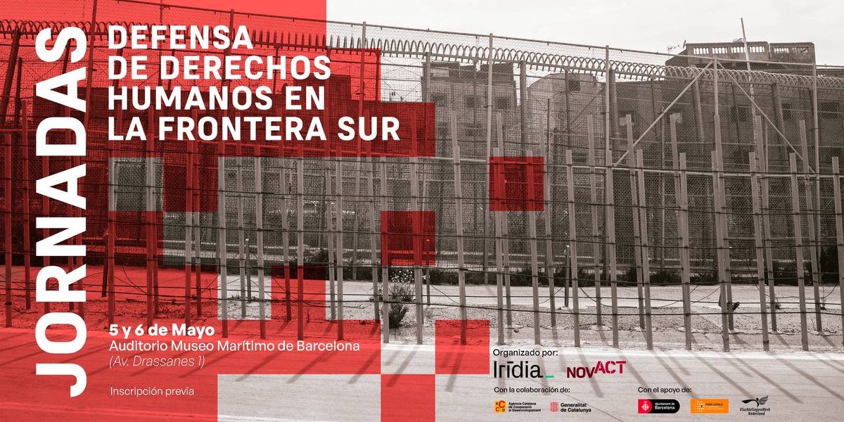 novact__'s tweet photo. 📢Comencem les JORNADES "Defensa de Drets Humans a la Frontera Sud"
+ Perquè no s'estan garantint els drets de les persones que migren?
#DDHHFronteraSur
❗️Segueix-les en streaming
CAST: https://t.co/5g1YBu145a
CAT/FRA/ARB: https://t.co/mUOw22dLc6
👇 https://t.co/VKMgsDmrzW