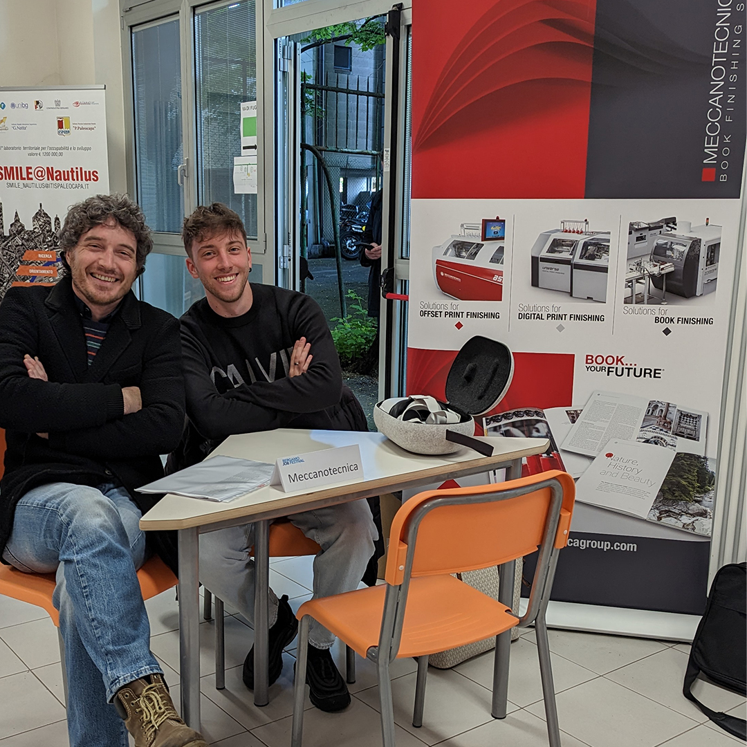 This week, Meccanotecnica participated in the Job Festival at the Paleocapa Institute in Bergamo. Thanks to virtual reality, we have been able to bring our company into schools and show how our different departments work.

Book...your Future!

#meccanotecnicagroup #jobfestival