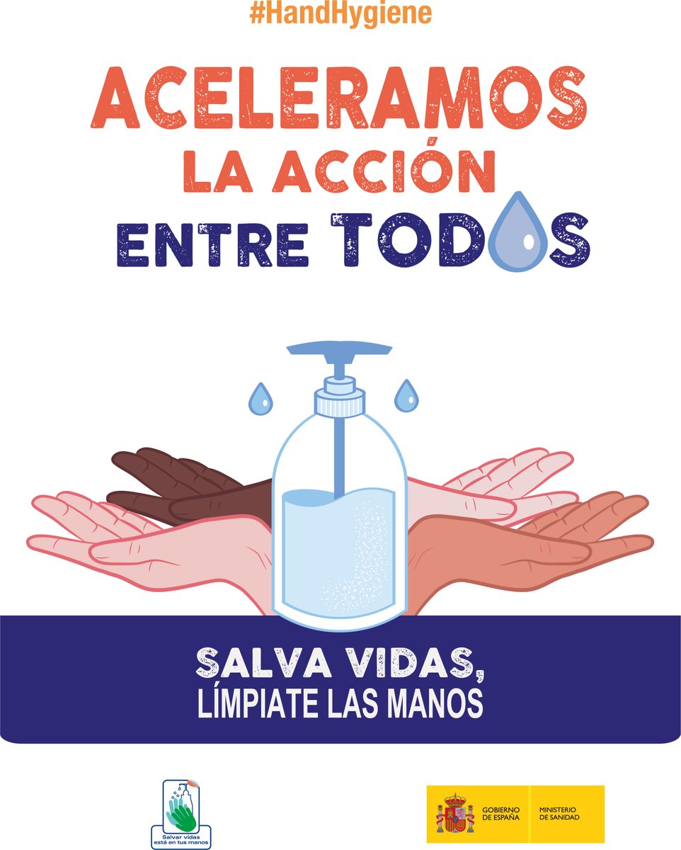 El 5 de mayo es el Día Mundial de la Higiene de Manos. Desde el Ministerio de Sanidad te invitamos a unirte a este día

Comparte los mensajes. Salva vidas. Límpiate las manos

#HandHygiene