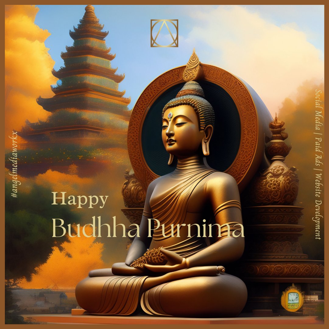 angelmediaworkx's tweet photo. On the occasion of *Buddha Purnima*, may your life get filled with peace, happiness, good health, and joy. 
.
Happy Buddha Purnima 😇🪷🙏🏻
.
.
#buddhapurnima🙏
#peace #love #harmony #happiness #buddha #goodhealth #meditation 
#angelmediaworkx 
#AMW https://t.co/3D3VTwzS7n