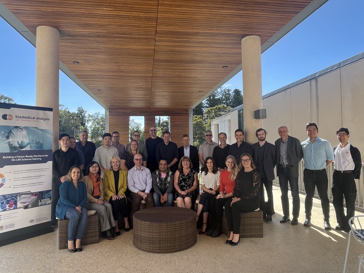 ARC Training Centre in Biomedical Analysis (@biomedanalysis) on Twitter photo Thank you to industry partners & CIs for coming together for our centre launch..missing a few in this pic <a href="/UWAresearch/">UWA Research</a> <a href="/genomics_wa/">Genomics WA</a> <a href="/illumina/">Illumina</a> <a href="/mscienceaustnz/">Millennium Science</a> <a href="/InventiaLifeSci/">Inventia Life Science</a> <a href="/BrainChip_inc/">BrainChip</a> <a href="/MediGrowthAus/">Medigrowth Australia</a> <a href="/ZEISS_Group/">ZEISS Group</a> <a href="/Pharmaxis/">Pharmaxis</a> <a href="/ionispharma/">Ionis</a> <a href="/Team_DUG/">DUG</a> <a href="/ferronova/">Ferronova</a> <a href="/MTPConnect_AUS/">MTPConnect</a> Thank you to industry partners & CIs for coming together for our centre launch..missing a few in this pic <a href="/UWAresearch/">UWA Research</a> <a href="/genomics_wa/">Genomics WA</a> <a href="/illumina/">Illumina</a> <a href="/mscienceaustnz/">Millennium Science</a> <a href="/InventiaLifeSci/">Inventia Life Science</a> <a href="/BrainChip_inc/">BrainChip</a> <a href="/MediGrowthAus/">Medigrowth Australia</a> <a href="/ZEISS_Group/">ZEISS Group</a> <a href="/Pharmaxis/">Pharmaxis</a> <a href="/ionispharma/">Ionis</a> <a href="/Team_DUG/">DUG</a> <a href="/ferronova/">Ferronova</a> <a href="/MTPConnect_AUS/">MTPConnect</a>