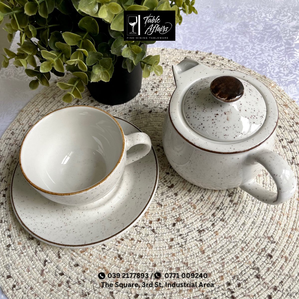 TableAffairs_Ug's tweet photo. If your mama loves her cup of tea ☕️, we know exactly what you should get her this #mothersday ❤️.
Visit our showroom at The Square, 3rd Street, Industrial Area, for this tea set and more.
#finedining #teasets #crockery #tableaffairs https://t.co/LvrVCs3SE6