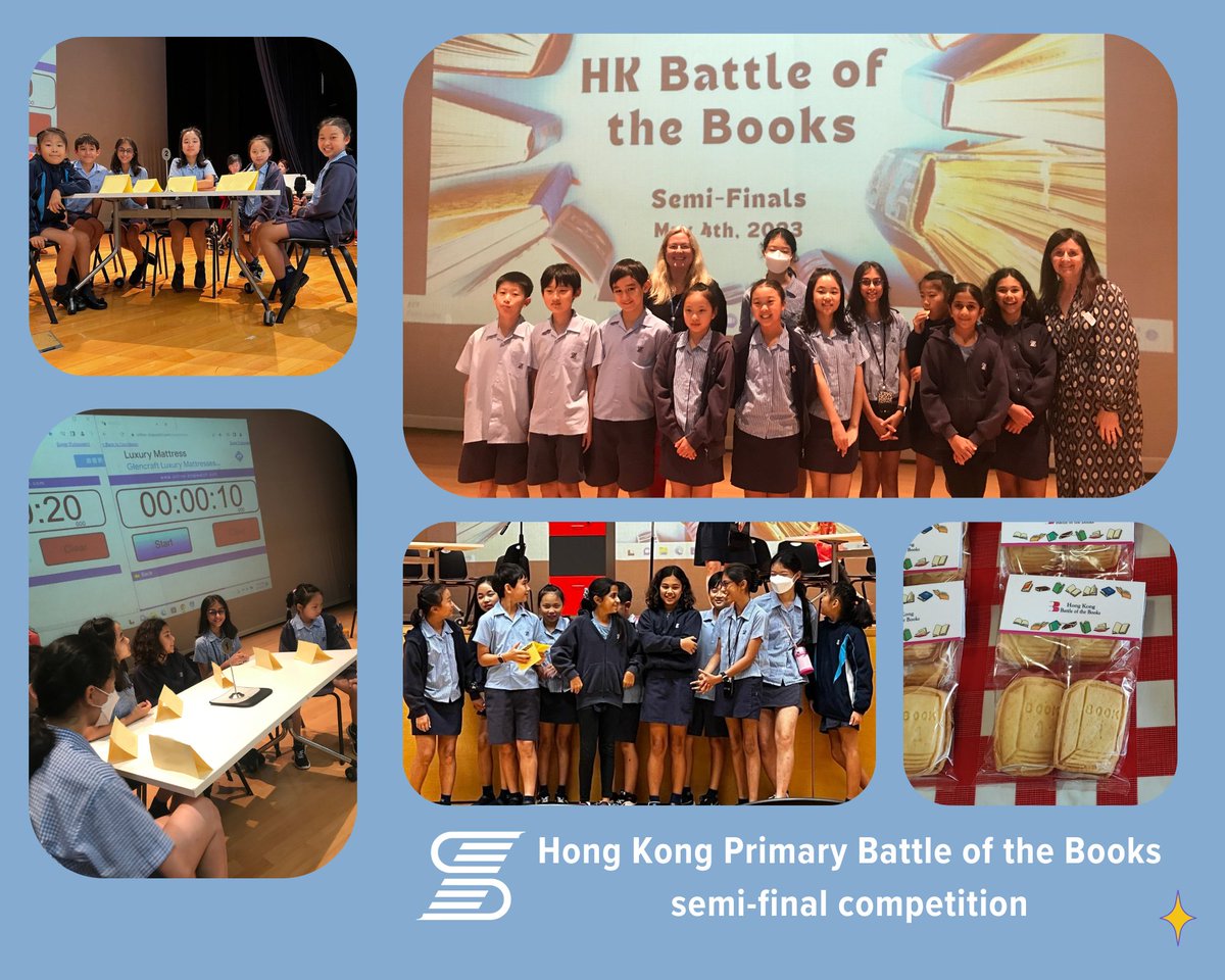 dbis_lib's tweet photo. Our Primary Battle of Books team was on 🔥 this week at the BoB semi-final hosted by KJS. Congratulations to ISF who have gone through to the finals but DBIS students should be so proud of their outstanding performance. #HKBoB #dbisreads 📚 https://t.co/LPT8fEnUPf