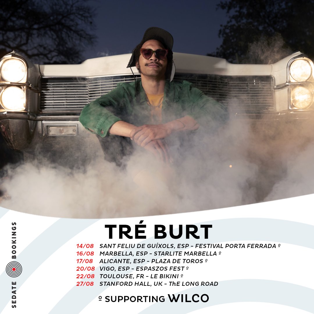 SedateBookings's tweet photo. Tré Burt comes over for The Long Road; supports Wilco in Spain/France: 

https://t.co/ys8BkHPzGv

#treburt
#wilco
#justgetmetotheshow https://t.co/eIjMazP55W