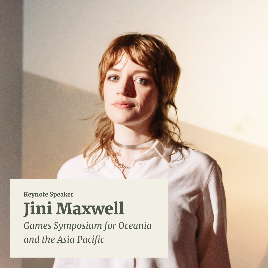 xavier_ho's tweet photo. Our 2nd keynote speaker for #GSOAP!

Jini Maxwell is a playful curator and award-winning videogame critic. They work at ACMI, Australia’s museum of screen culture.

💡 More announcements coming in the next week - check https://t.co/HpGnEhMTXj 

You can still submit a panel talk! https://t.co/HyOvY7dDNk