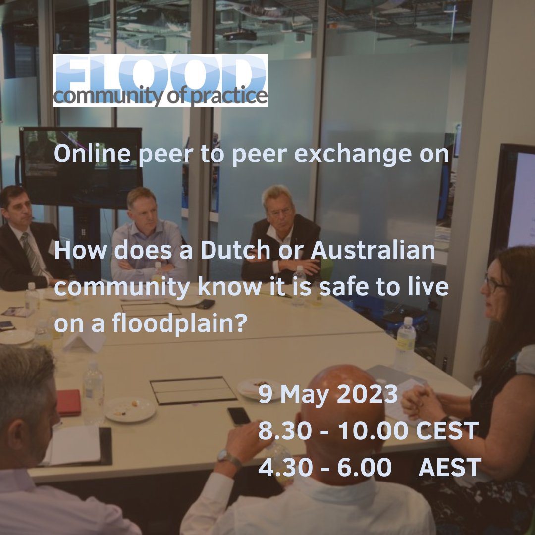 "80% of the Dutch are living #belowsealevel. 95% of those have no clue what is happening 24 hours a day 7 days a week to keep their feet dry" Willem Cosijn youtu.be/OtHjHAWvJtU. Join #AusNed #floodresilience professionals and register at tinyurl.com/ycksubcj