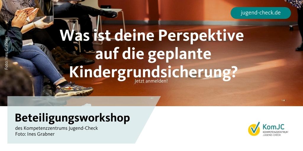 JugendCheck's tweet photo. Ab sofort ist die Anmeldung für unseren Beteiligungsworkshop vom 16.-18.06. in Berlin geöffnet. Thema ist die von der Bundesregierung geplante #Kindergrundsicherung. Teilnehmen können alle zwischen 12 und 27, die in Deutschland leben.
https://t.co/u71ZHz1Kk7 https://t.co/hVtAJTNunW