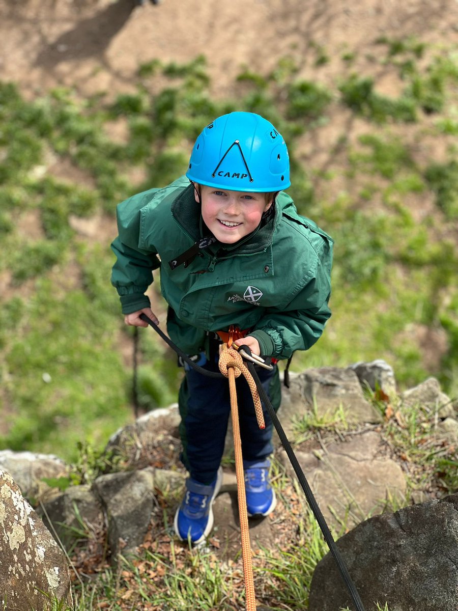 ArdvreckSchool's tweet photo. Our fabulous Form 1 loved abseiling at Bennybeg as part of their camp! 
#team #friends #adventureschool #bestprep https://t.co/QVJYrOeSez