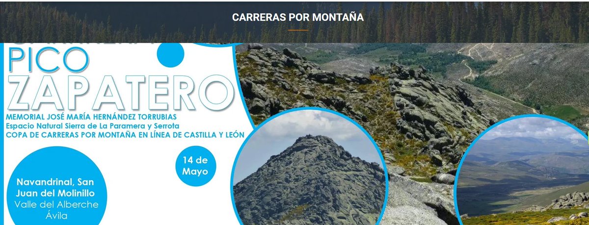 CDAM_Almanzor's tweet photo. Comunicación de prensa hoy 5 de mayo 11h. de la XI edición de la Carrera del Zapatero con un recorrido de montaña espectacular por los desniveles de la zona sur de la sierra desde las localidades de #SanJuandelMolinillo y #Navandrinal
@dipuavila
https://t.co/FLP5iTBFgj https://t.co/dUzZHOMp6a