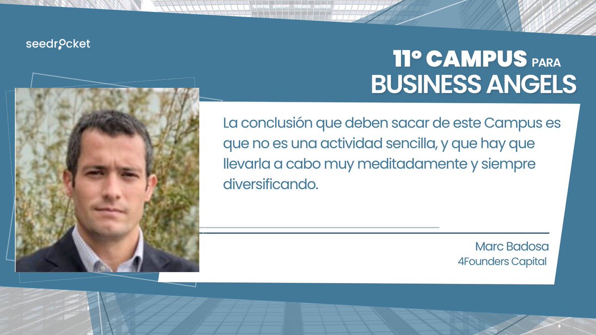 seedrocket's tweet image. 💡¿Sabías que nuestros alumnos de #CampusBusinessAngels tienen acceso gratuito durante 3 meses al exclusivo #dealflow de @seedrocket? Un motivo más para apuntarte 🙌. 

Plazas limitadas! 
No te quedes sin la tuya y apúntate aquí 🔗 bit.ly/3uCPEe5