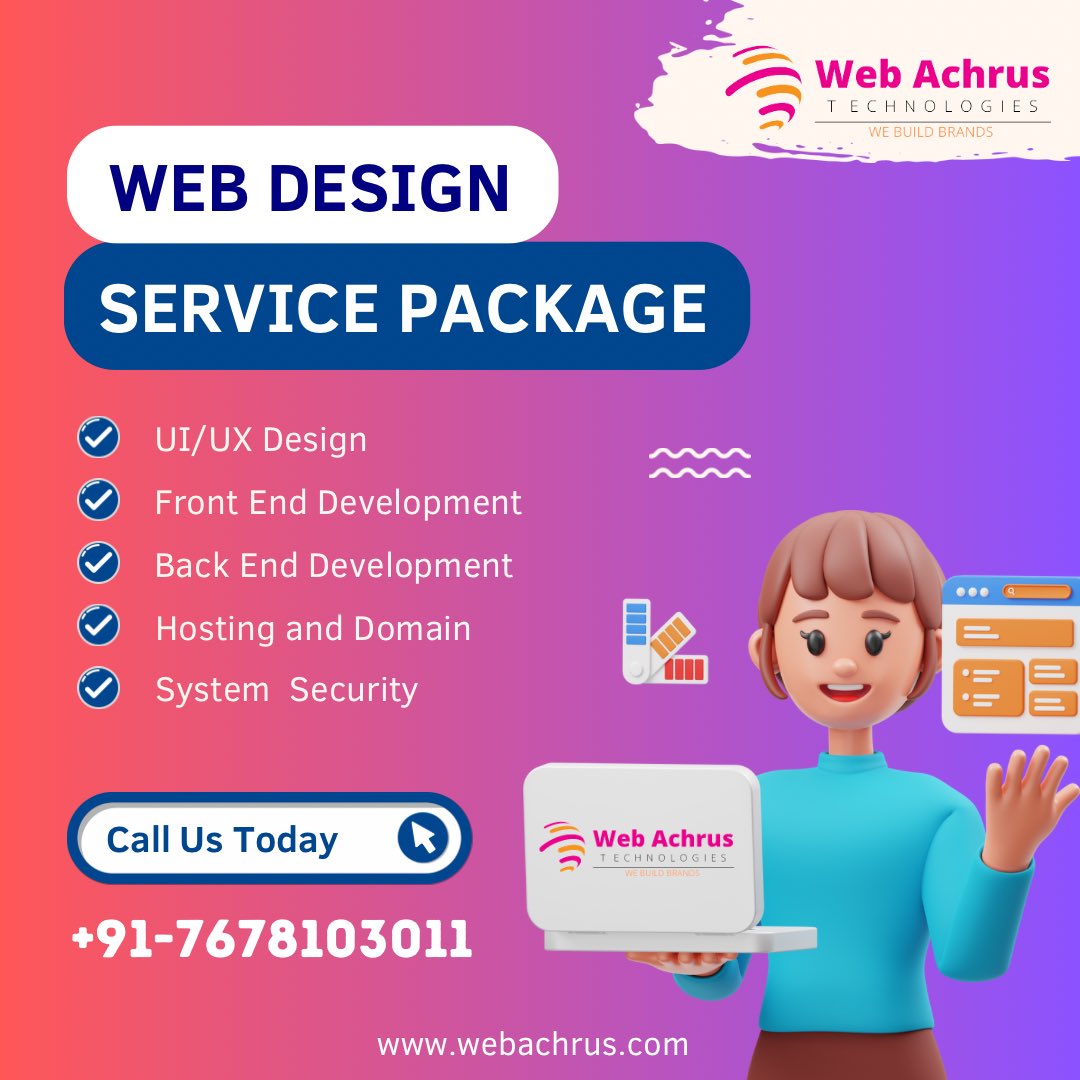 Web Achrus Technologies (@webachrus) on Twitter photo Looking to take your online presence to the next level? Our web design and development services are here to help you achieve your digital goals. 🚀#WebDevelopmentServices Looking to take your online presence to the next level? Our web design and development services are here to help you achieve your digital goals. 🚀#WebDevelopmentServices