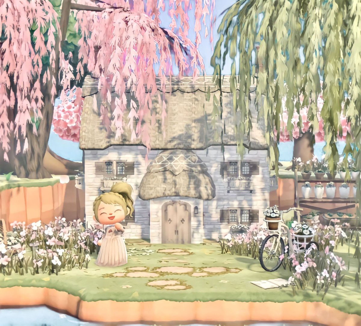 lil fairytale cottage!!! 🧚🏻‍♀️🌸🍄 #ACNH