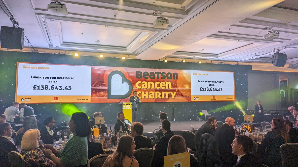 _bycolette's tweet photo. I've only had 5 hours of sleep but what a fab night for the @Beatson_Charity sporting dinner💛 #beatsonsportingdinner #glasgow https://t.co/yhGf0vGBvS