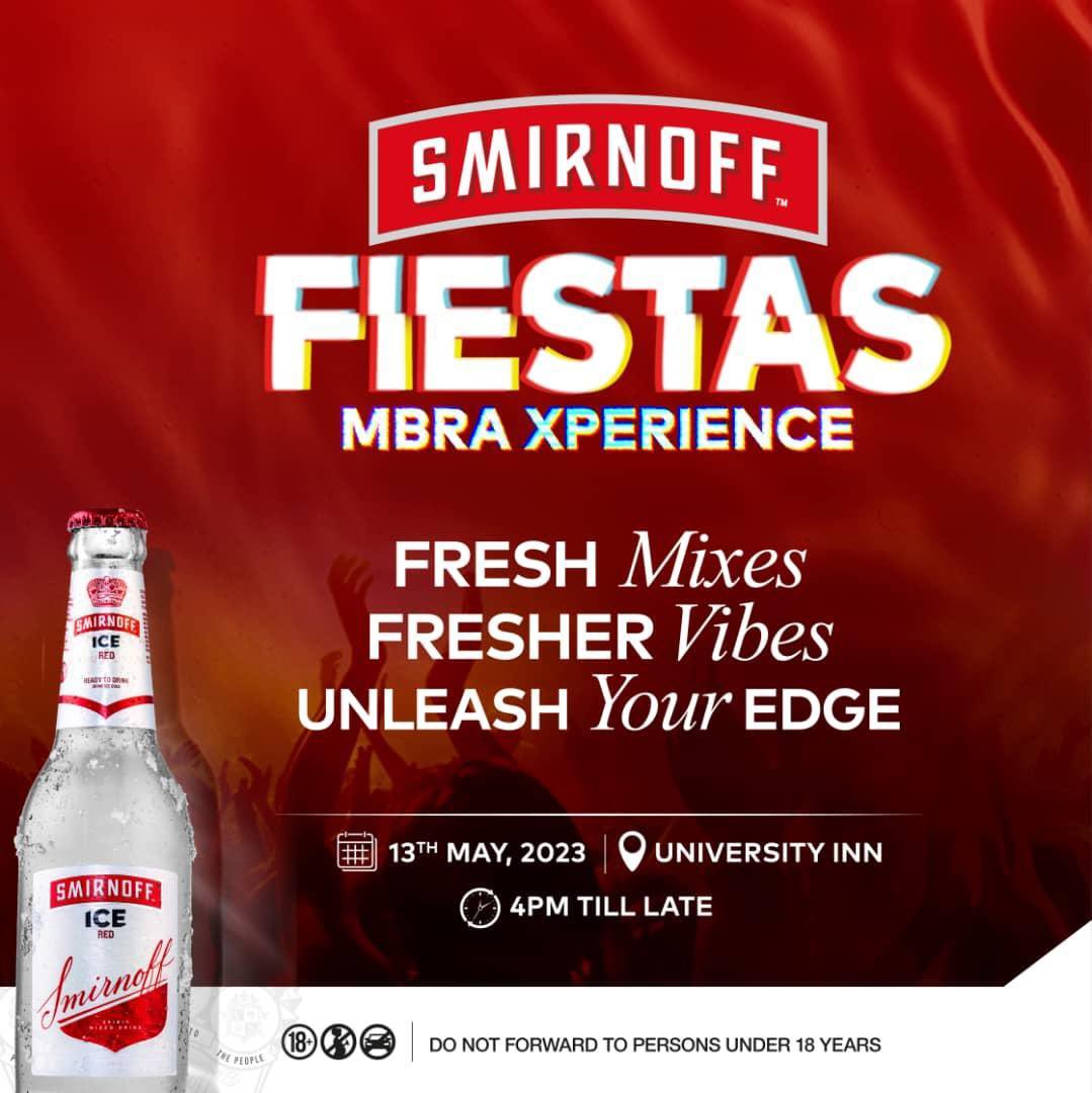 mbararanightlif's tweet image. Mbarara is super excited to have @SmirnoffUganda #SmirnoffFiestas Next weekend Sato at The University Inn grounds. The rate at which Everyone is grabbing Invites or tickets like seriously mbarara feels can&apos;t wait #FresherMixes #FreshersVibes
#UnleashYourEdge