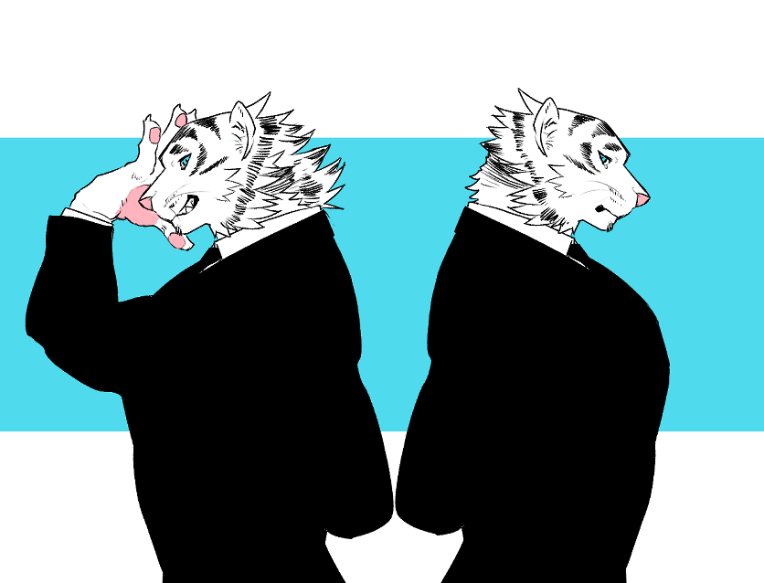 肌、がっつり褐色というよりは赤褐色系だから色いれなくてもいい気がするのと毛色一色でいこうか(でもっていっそ白系でいくか)悩み中…うーん… 