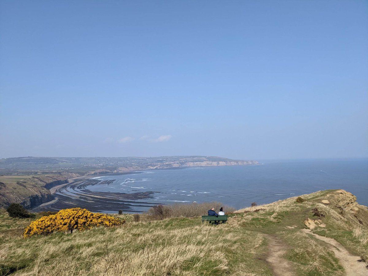 HelloYorkshire's tweet photo. What a view! 😍 Who knows where we were standing when we took this pic? 

#FridayChallenge #northyorkshire #yorkshirecoast #fridayfun https://t.co/QmYmzh9e8T