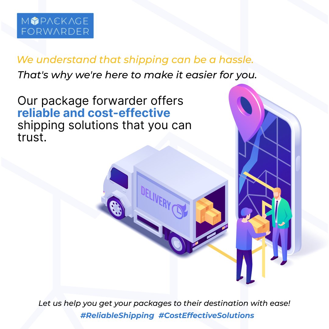 ForwardPackage's tweet photo. We understand that shipping can be a hassle. 
That's why we're here to make it easier for you. 
Our package forwarder offers reliable and cost-effective shipping solutions that you can trust. 

#ReliableShipping #CostEffectiveSolutions #delivery #shipping #shipfromusa https://t.co/CdTgyURUIR