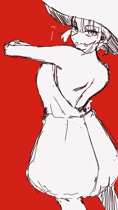 父から貰った筆圧感知が無いペンでらくがきのりこちゃん