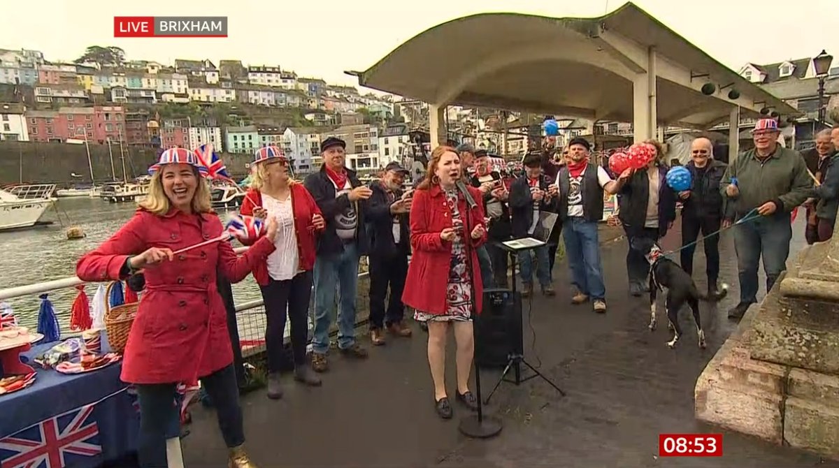 Great to see #Brixham getting ready for the #CoronationWeekend @VisitBrixham on @BBCNews this morning.