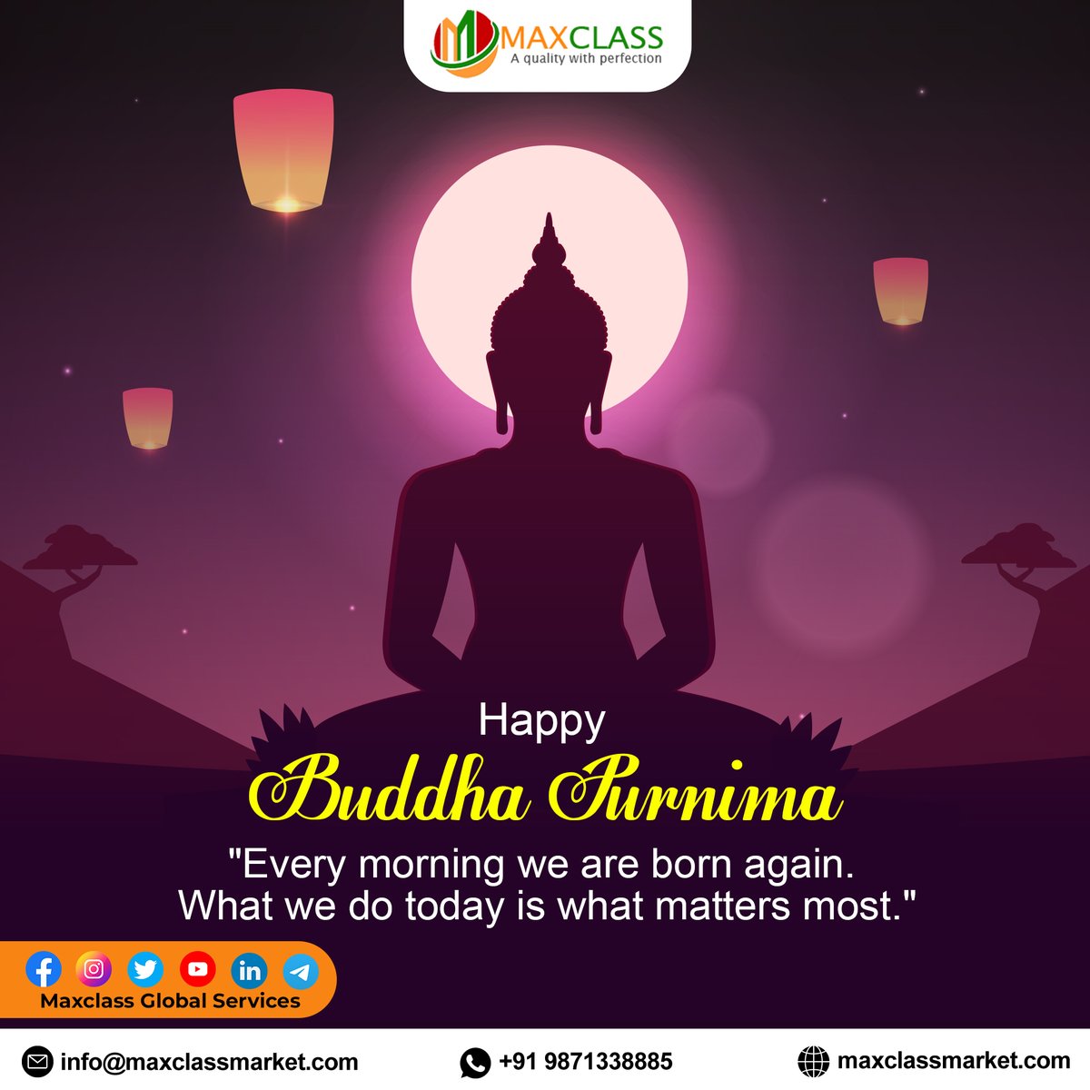 maxclasservices's tweet photo. Happy Buddha Purnima! May your life be filled with peace and tranquility.
#buddism #lordbuddha #buddhaquotes #budhism #buddhist #buddhalove #buddha #buddhatemple #buddhisttemple #buddhas #maxclassglobalservices #jagkalyansewasanstha #alkapure https://t.co/TFukIiAAZ0