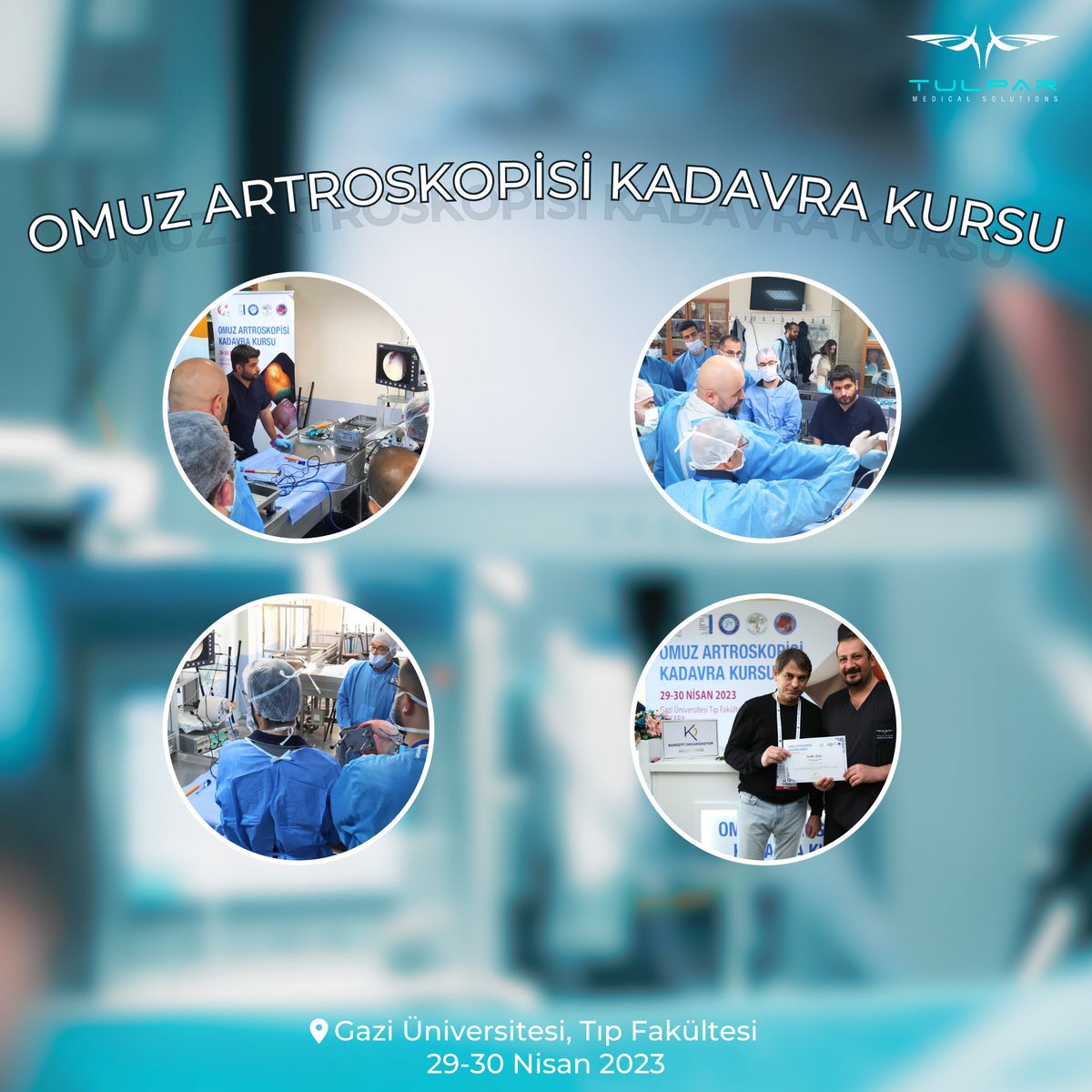 MedicalTulpar's tweet photo. Last weekend was so busy, so successful and so good for TULPAR! 
We attended to Shoulder Arthroscopy Cadaver Course at Gazi Üniversitesi on 29-30 of April! 
We would like to thank to organisation committee for this important event!
#gaziüniversitesi #tulparmedicalsolutions https://t.co/OsVjWHFqzE