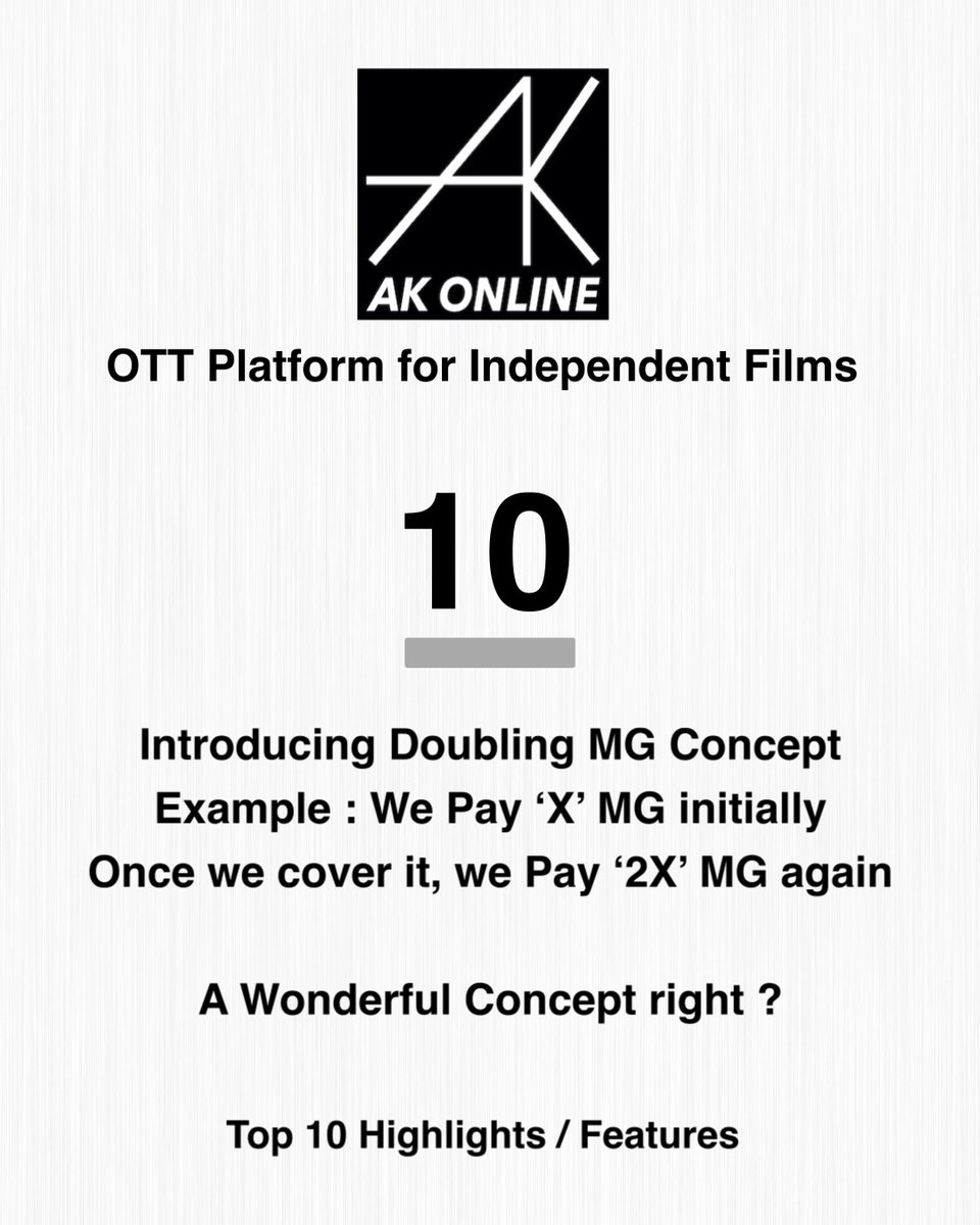 kanthisback's tweet photo. Contd., 9 to 10

Top 10 Highlight feature of #AKonline - #OTTpaltform

#SupportIndieFilms #SupportIndieFilm #OTTupdates #OTTnews #OTTbiz #ContentMonetisation #NowStreaming 

https://t.co/JJzitrSX4X 

An initiative by #IndependentFilmmaker #Arunkanth 

#AKonline https://t.co/Yn9kzEn4nW