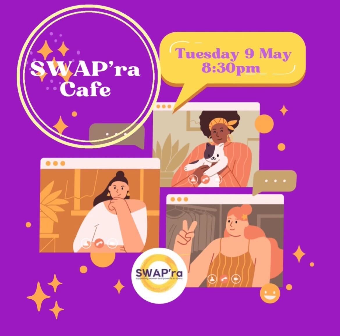 Are you looking to connect with other parents in the opera industry? Need some advice? Or fancy a chat with others who just ‘get it’…come to the SWAP’ra cafe, Tuesday 9th May @ 8:30pm. Sign up on our website for the zoom link 💻 swap-ra.org/cafe #parentsinperformance