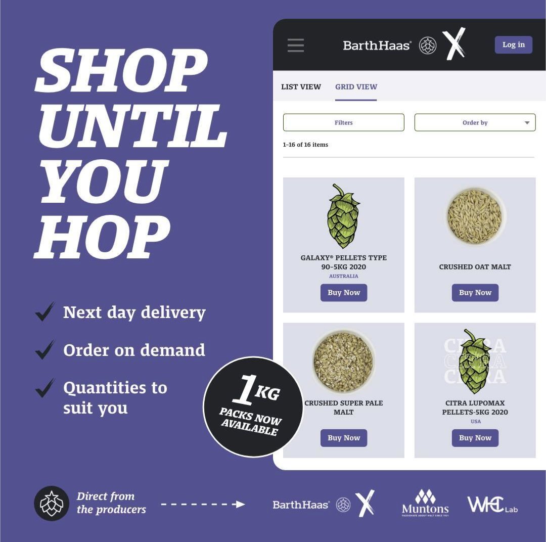 📣 Big news from <a href="/BarthHaasX/">BarthHaas X</a>! 📣

Check out their new platform, allowing customers to access high-quality supplies easily.

They're now going beyond hops to selling all the brewing ingredients you need.🙌 That includes our range of quality yeast!

shop.barthhaasx.com/s/