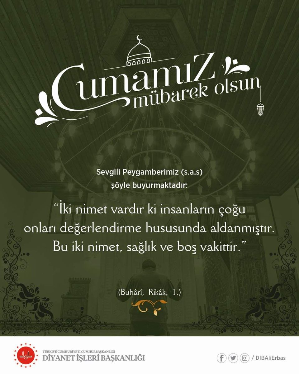 Bugün Bayram Günü Hayırlı cumalar